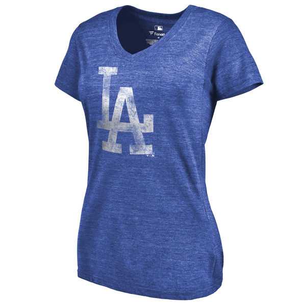 Women's Los Angeles Dodgers Fanatics Branded Primary Distressed Team Tri Blend V Neck T-Shirt Heathered Royal FengYun,We sell and wholesale Women's Los Angeles Dodgers Fanatics Branded Primary Distressed Team Tri Blend V Neck T-Shirt Heathered Royal FengYun on line form chian!